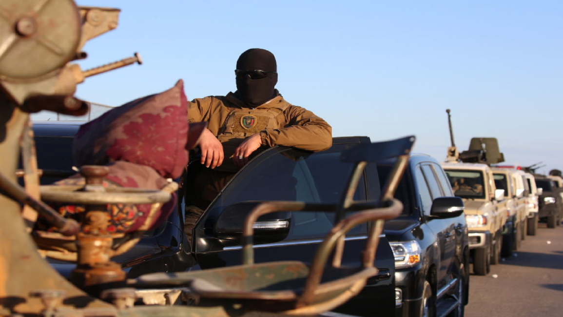 Libya militia convoy