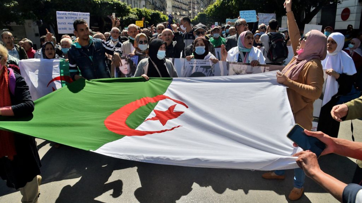 The Hirak movement has continued to demand democracy in Algeria following the fall of Abdelaziz Bouteflika [Getty]
