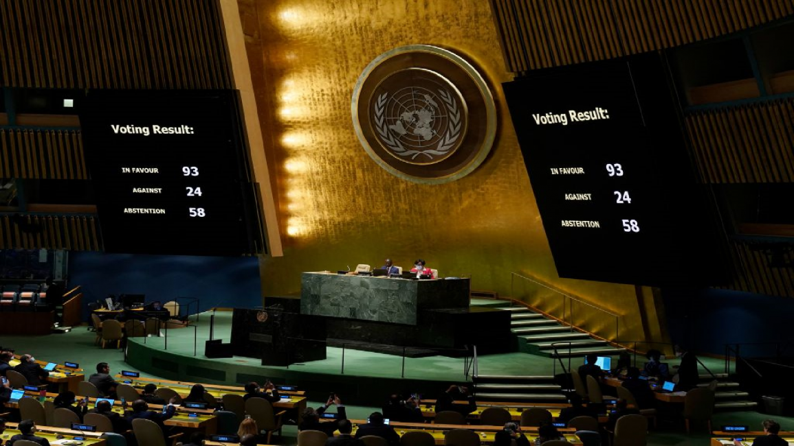 UN General Assembly vote suspends Russia 