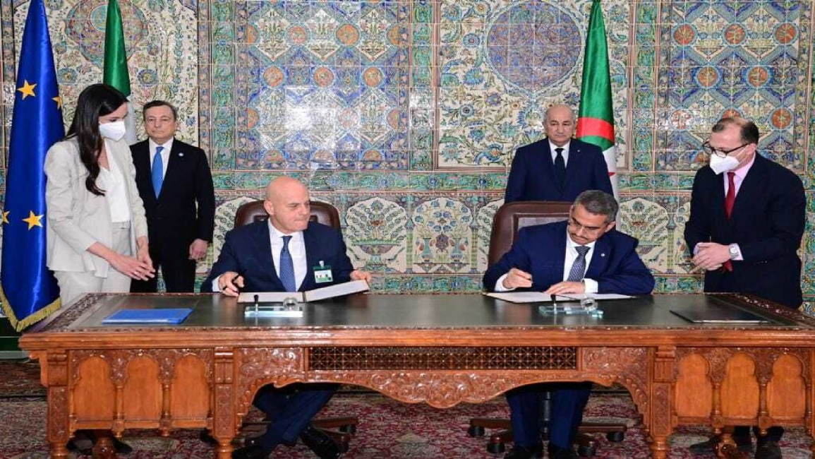 Italy signs gas deal with Algeria