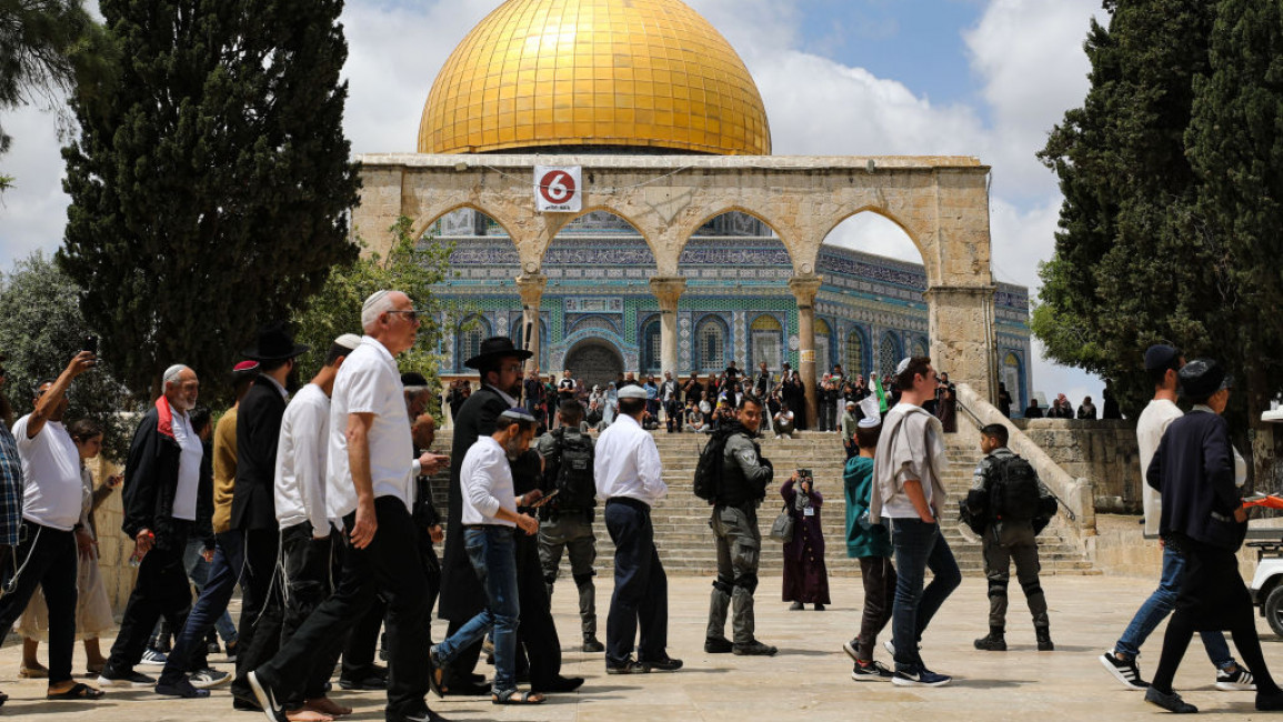 Israeli settlers have stormed the Al-Aqsa Mosque in increasing numbers recently [Getty]