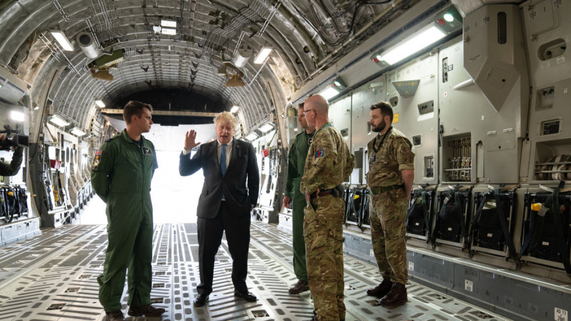 Boris Johnson in Ukraine 