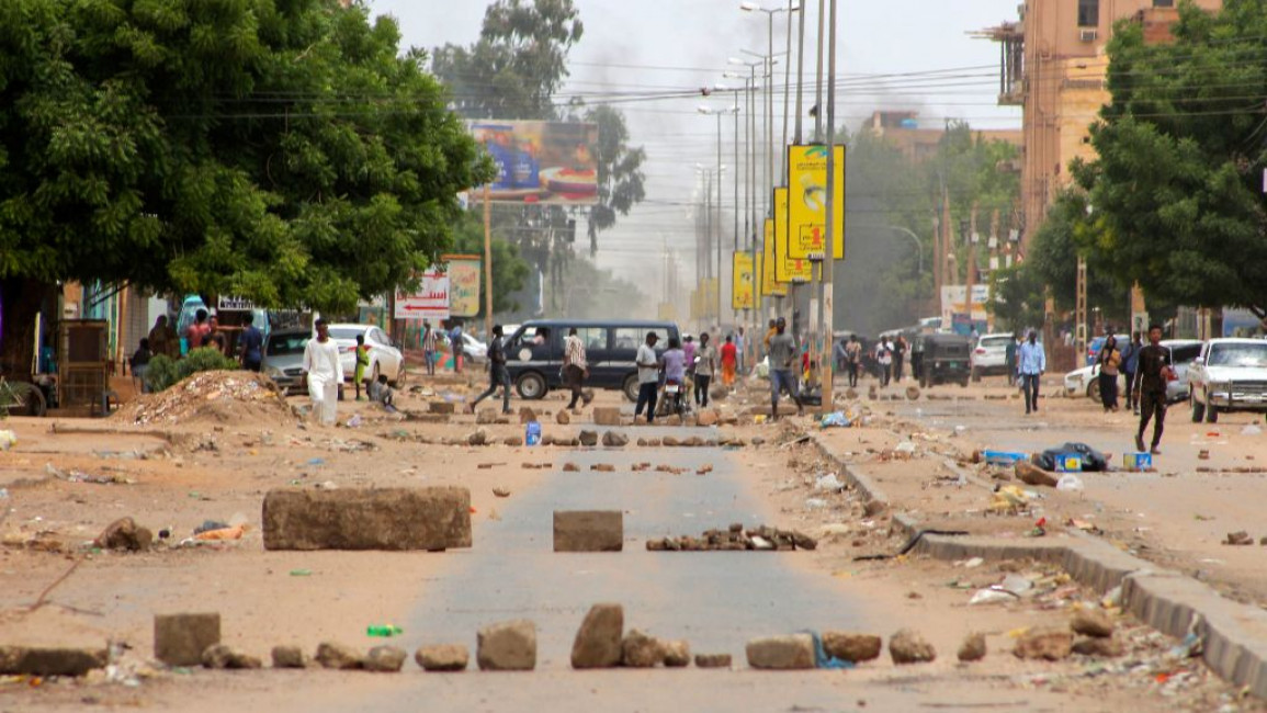 Sudan barricades 