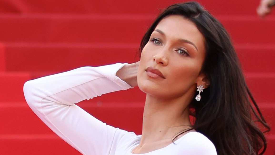 Bella Hadid, an American supermodel of a Palestinian and Dutch background.