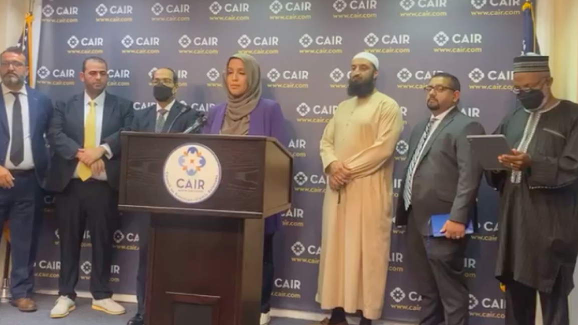CAIR held a joint Sunni-Shia press conference Tuesday following the arrest of a Sunni man who allegedly killed four Shia men in Albuquerque, New Mexico. [screen grab]