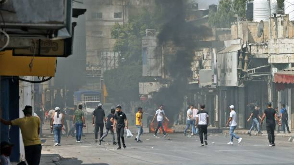 Nablus protest Getty