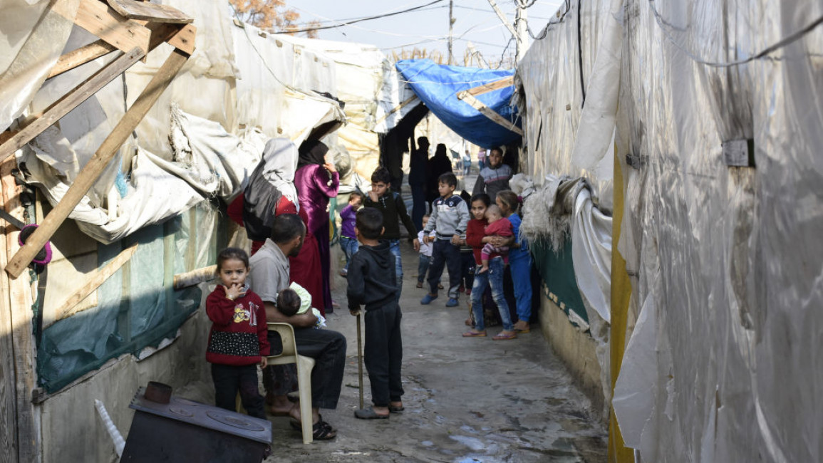 Syrian refugees live in difficult conditions in Lebanon [Getty]