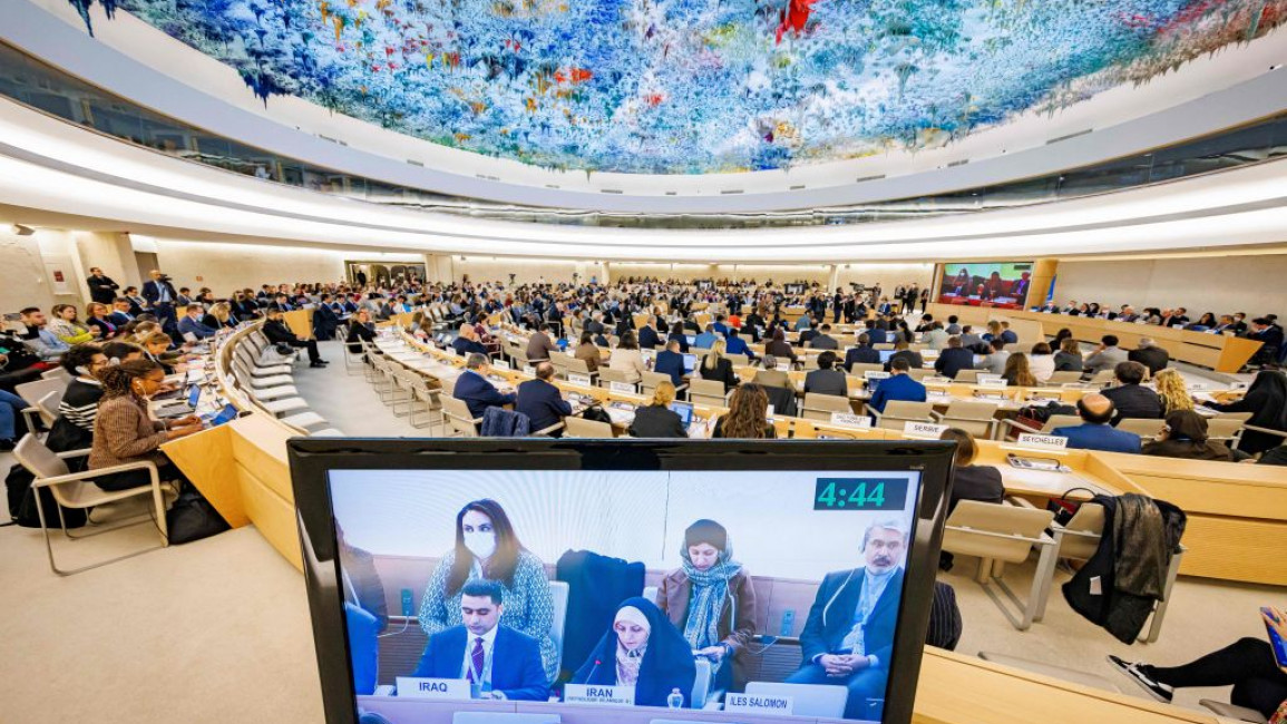 The UN Human Rights Council voted to investigate government repression of protests in Iran [Getty]