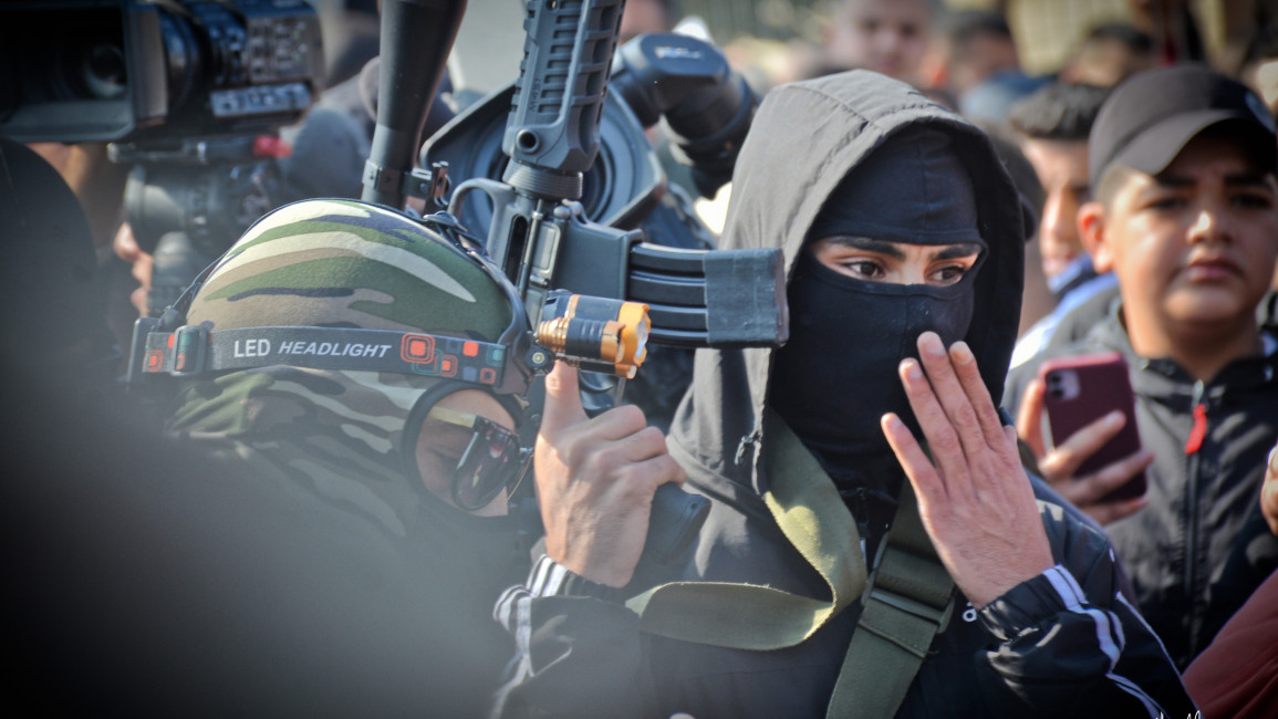 Palestinian fighters / Qassam Muaddi