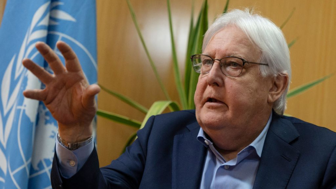Martin Griffiths said he had told the Taliban to "give us the exemptions to allow women to operate" [Getty]