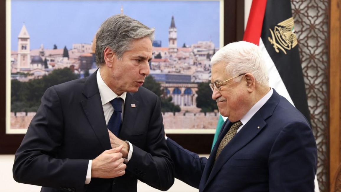 Blinken reportedly pressured Abbas to adopt the plan during his visit to Ramallah [Getty]