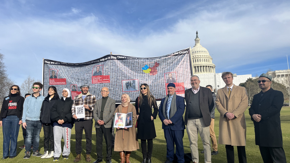 Uyghur rights advocates and allies advocate for legislation. [Photo courtesy of CAIR]