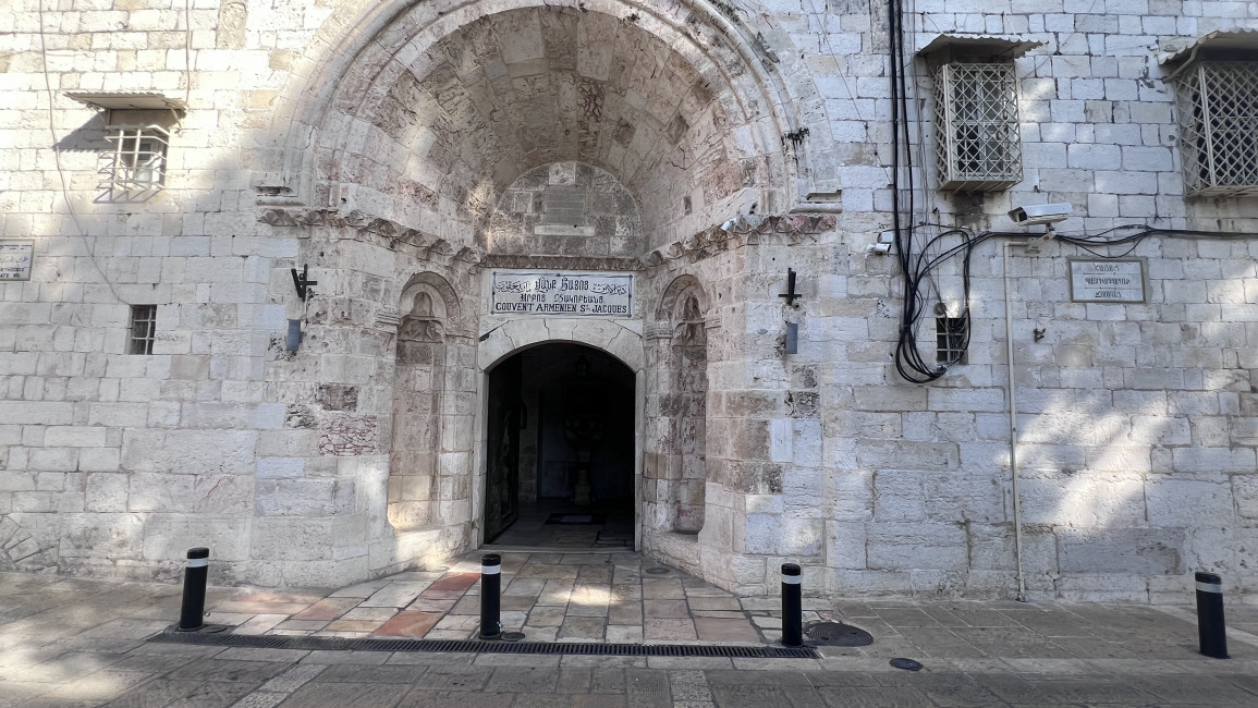 The Armenian Convent inside Jerusalem's Old City. 