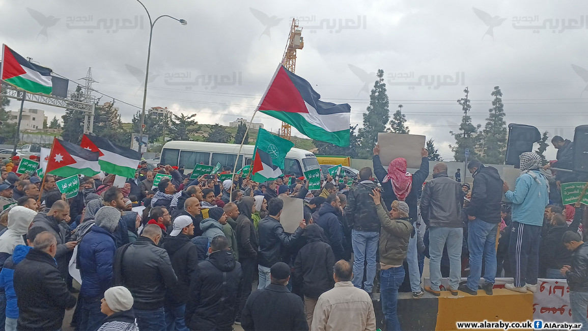 Jordan protest against land corridor to Israel