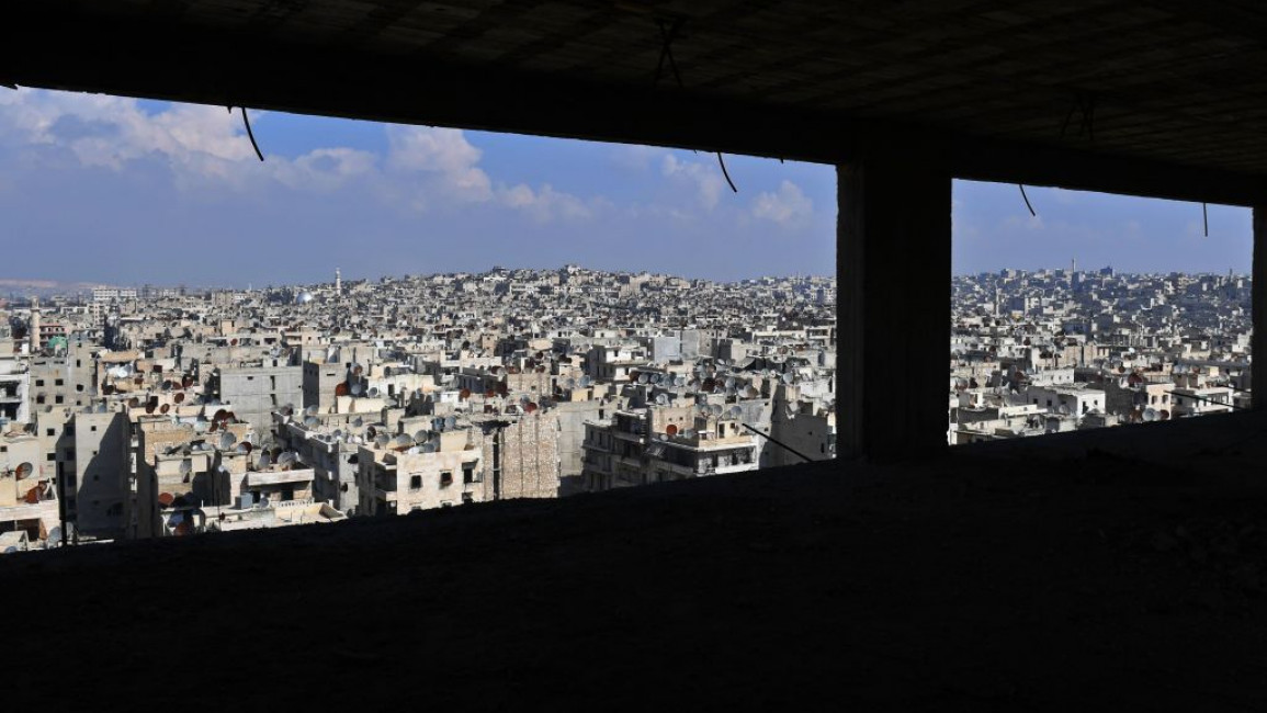 A view of Aleppo's Sheikh Maqsoud neighbourhood