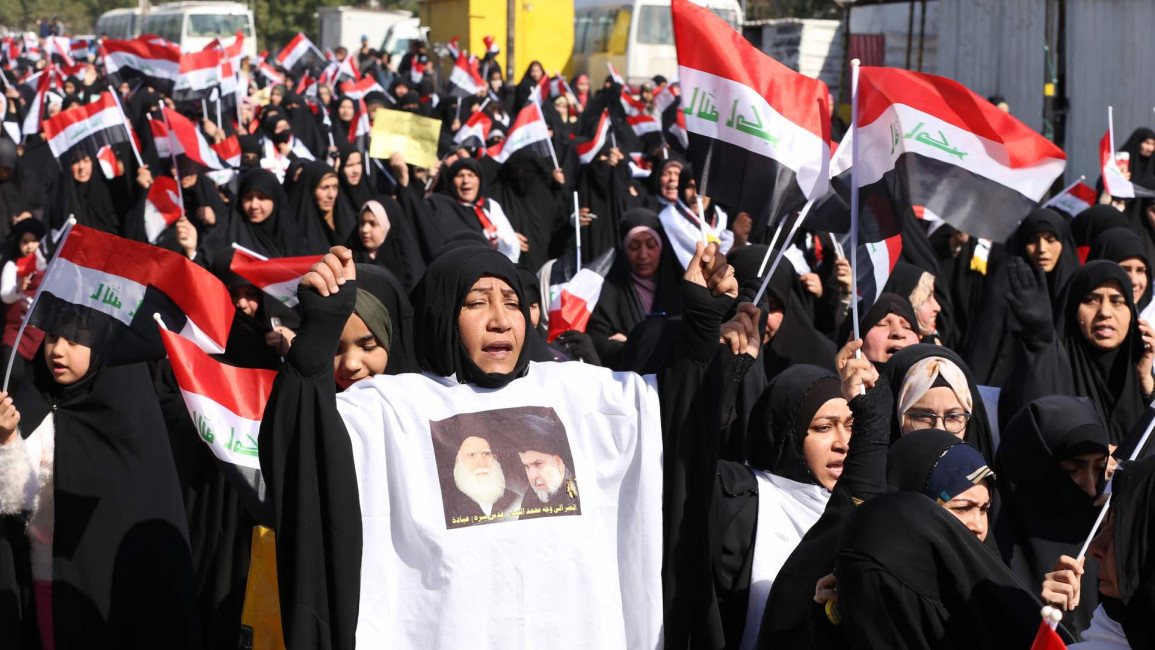 Sadr protests Iraq - Getty