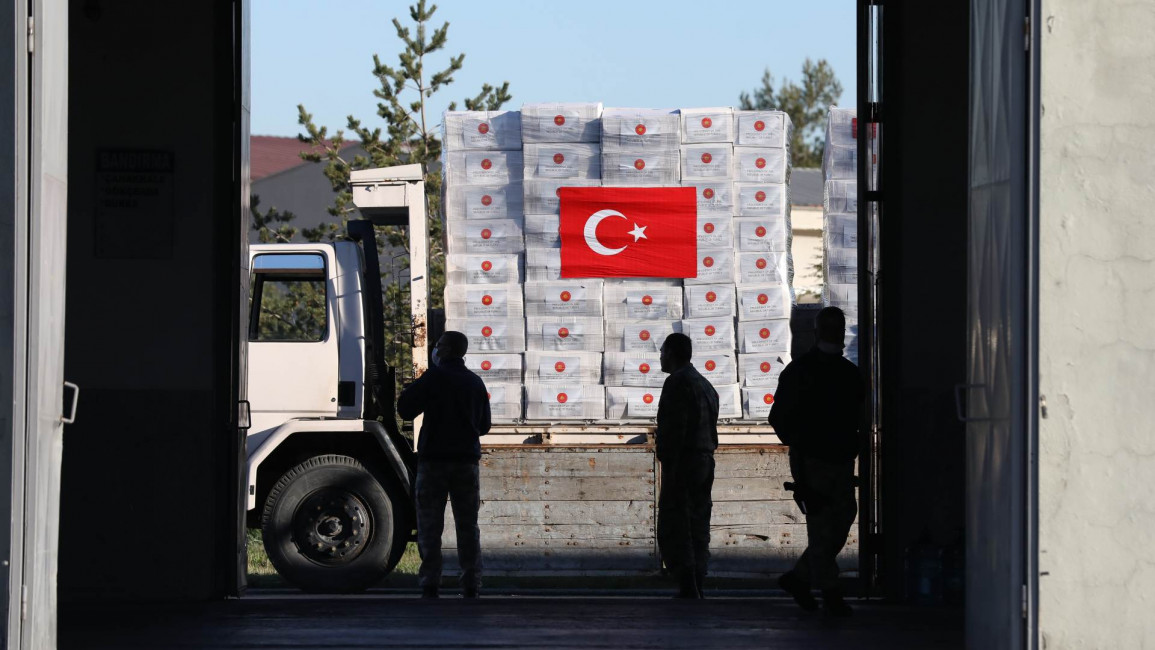 Turkey aid to UK - Getty