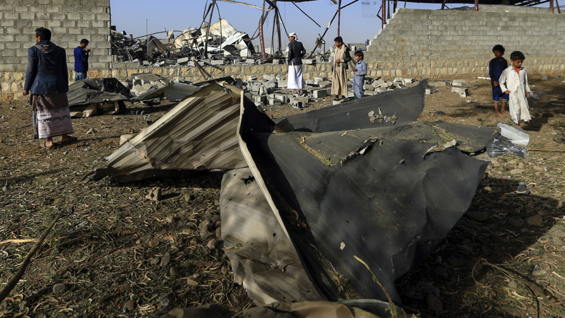 Sanaa Yemen drone strike -- AFP