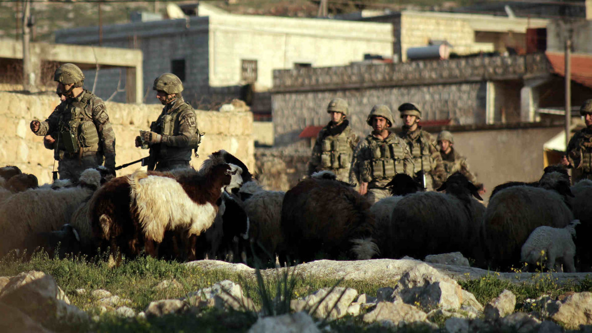 Turkish soldiers in Afrin