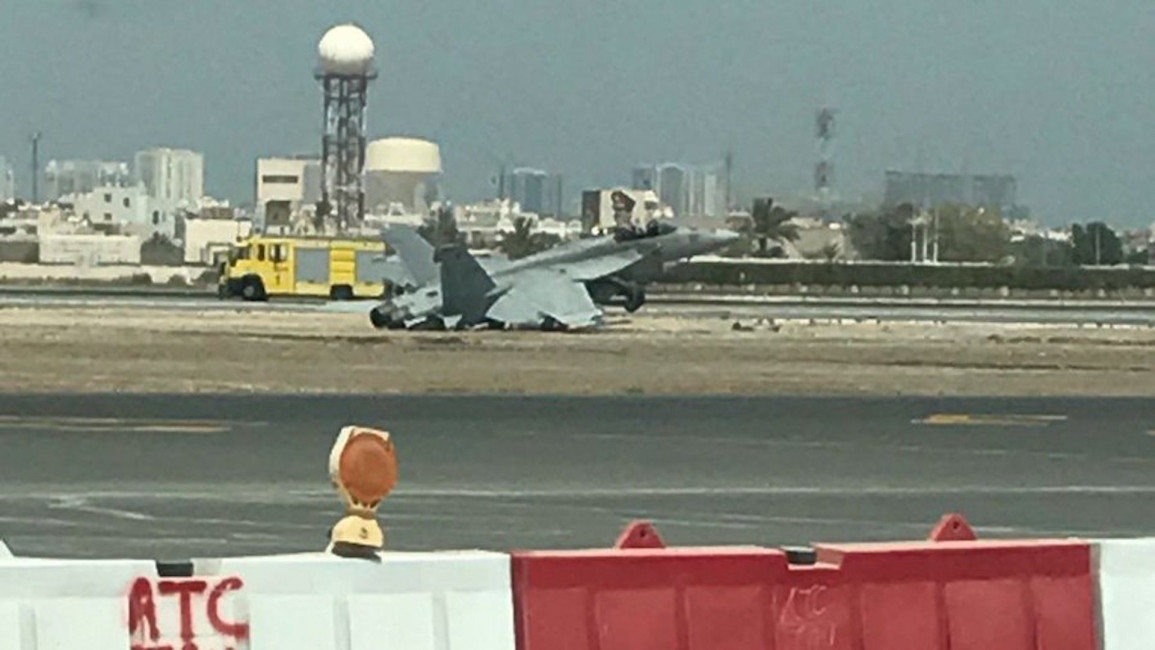 Bahrain jet crash Twitter