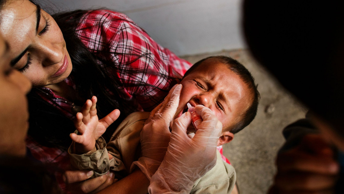 Polio vaccine Syria [Getty]