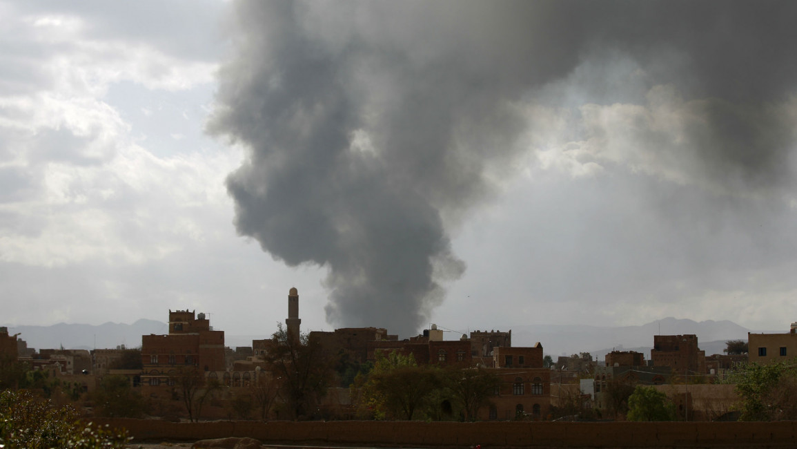 Coalition airstrikes on Yemen [AFP]
