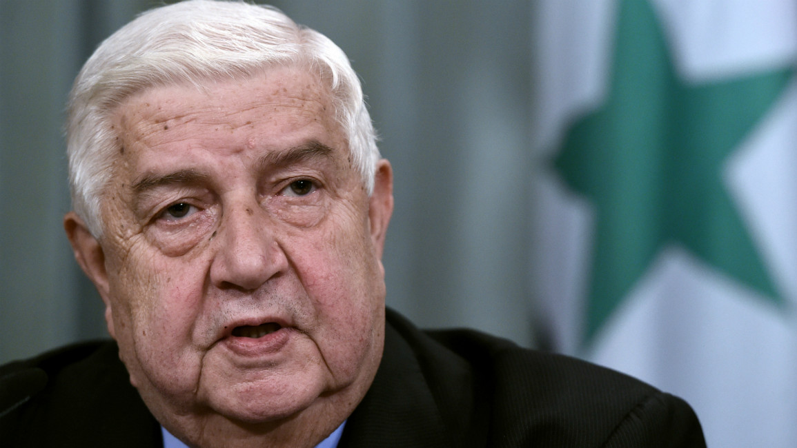 Foreign Minister Walid al-Moallem