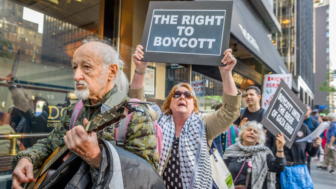 Bds protesters NYC - getty