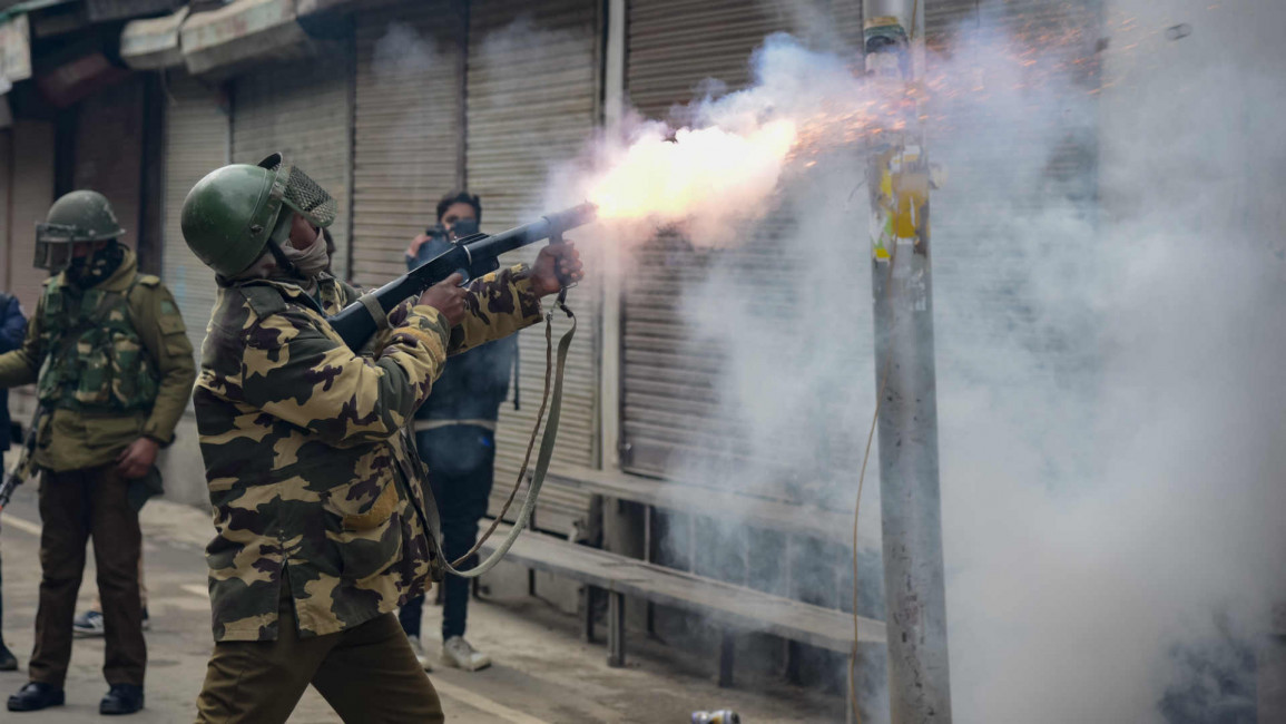 Kashmir teargas getty