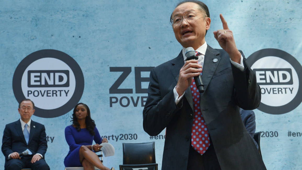 World Bank President Jim Yong Kim at anti-poverty event