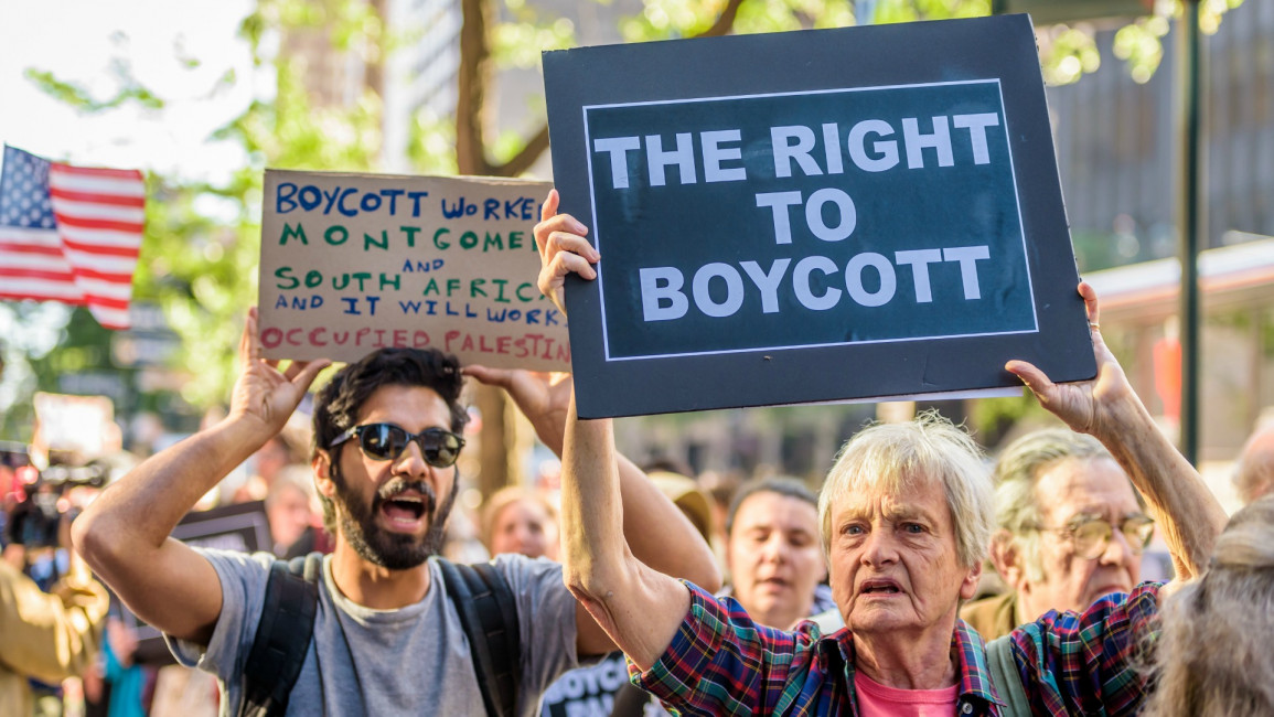 BDS US protest - Getty