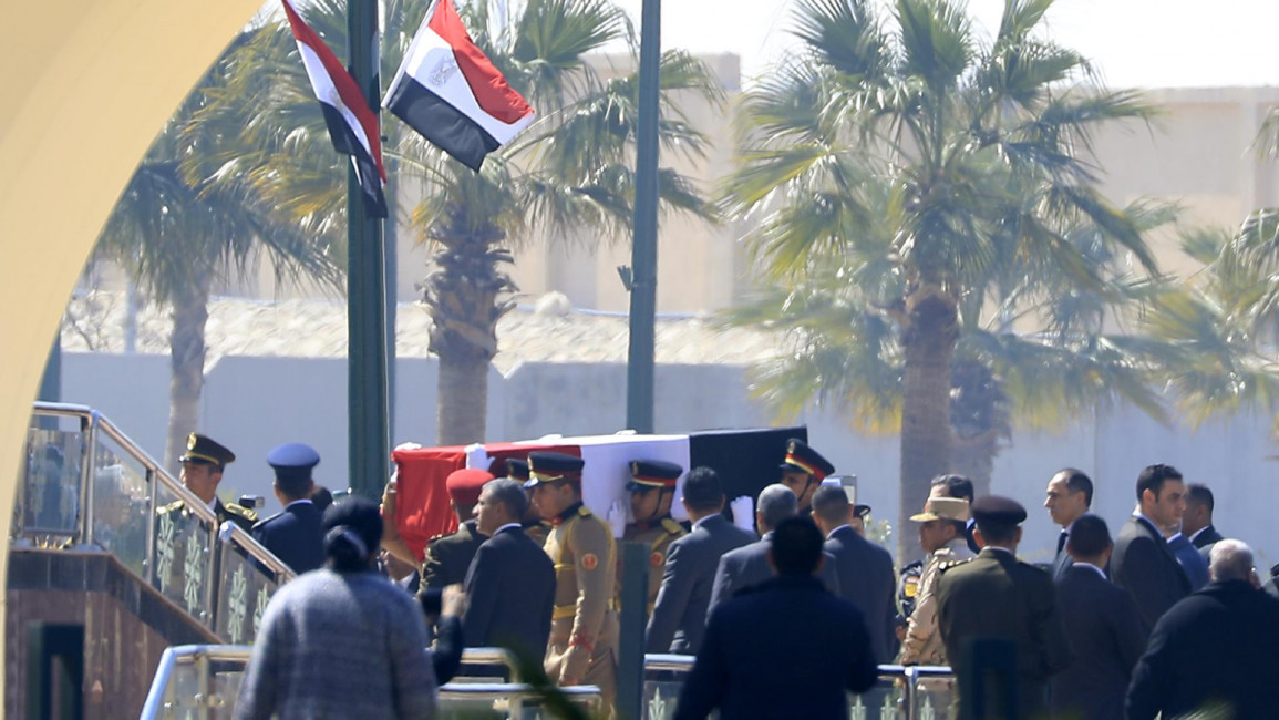 Mubarak funeral - Getty