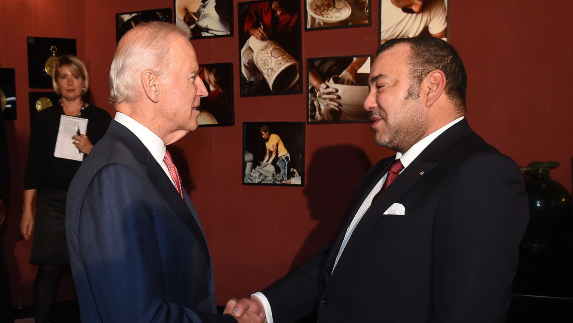 Biden and King of Morocco - Getty
