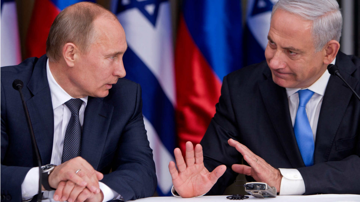 Russian President Vladimir Putin and Irsraeli PM Netanyahu