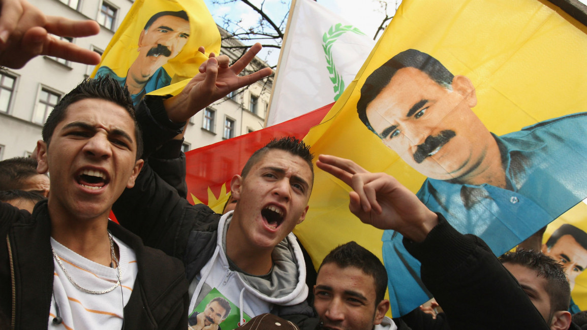 Abdullah Ocalan supporters [Getty]