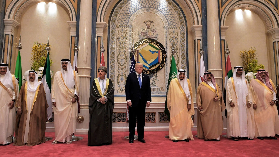 Trump in Riyadh [AFP]