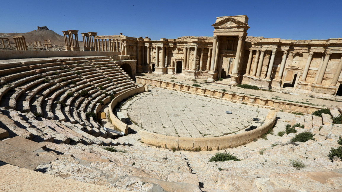 Syria Palmyra amphitheatre [AFP]