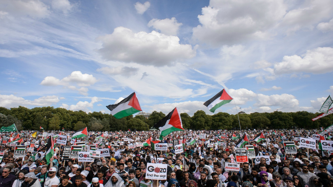 Palestine Gaza protest london - AFP