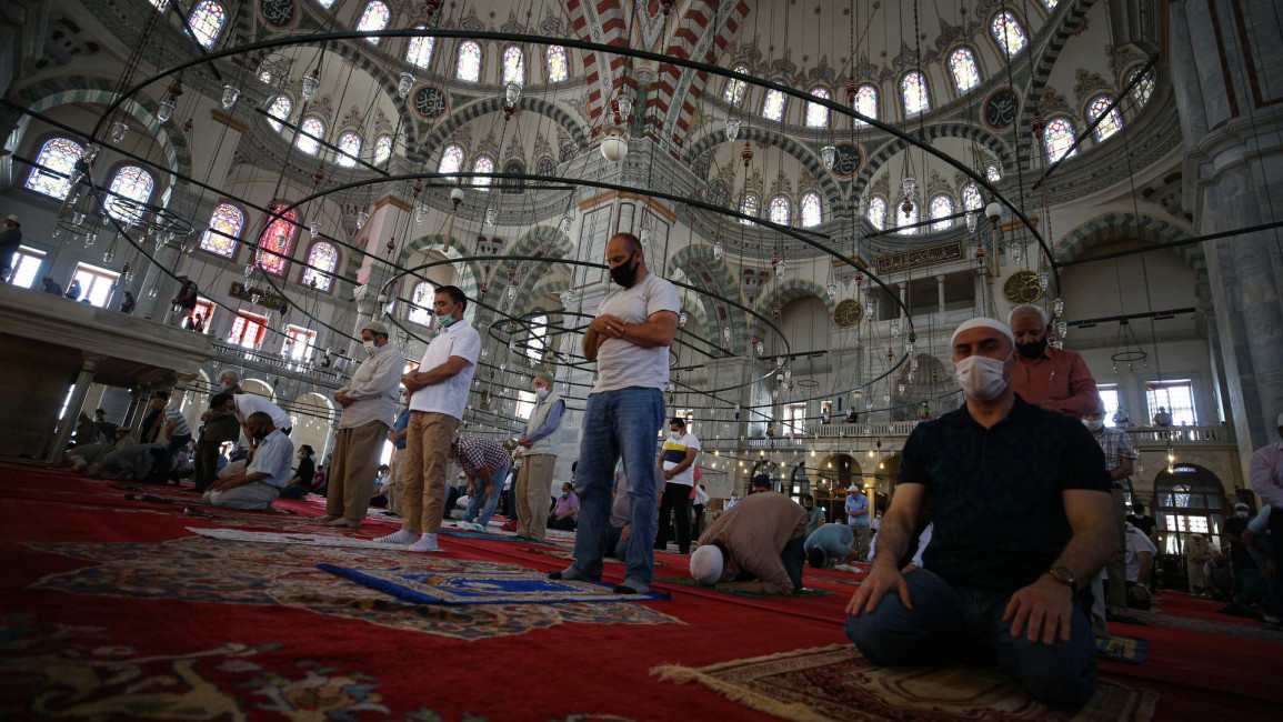 Turkey mosque coronavirus - Getty