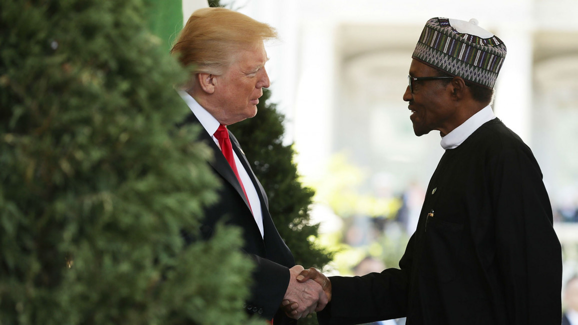 Trump and Buhari AFP