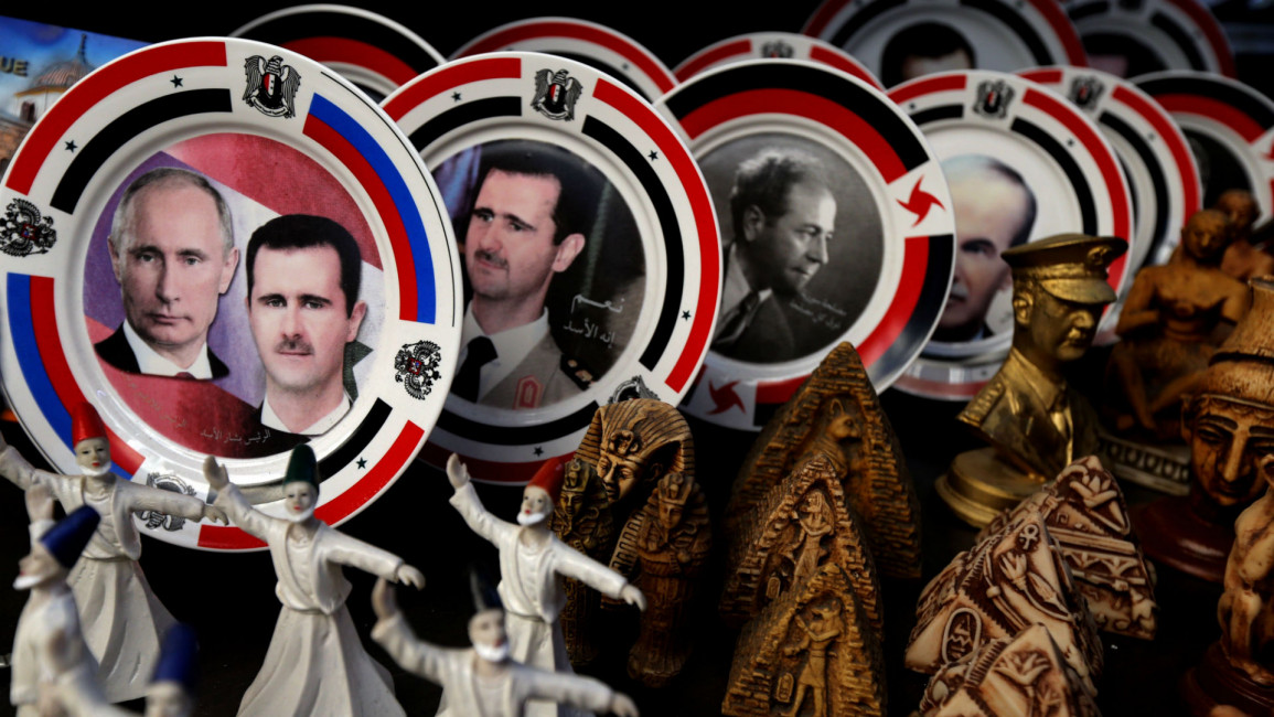 Putin Assad Plate