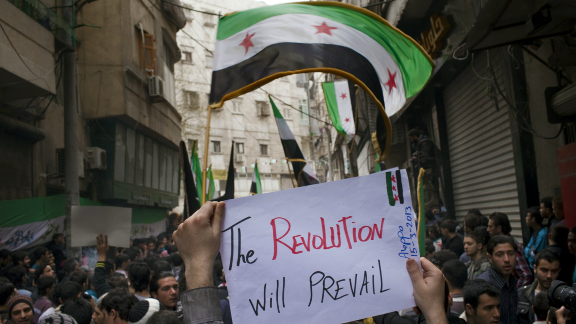englishsite syria demonstration aleppo
