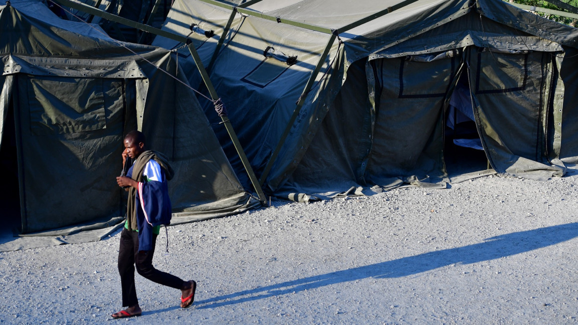 ceuta migrant camp getty