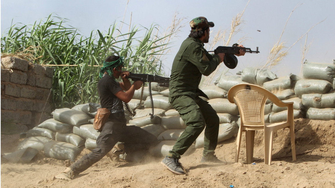 Iraqi Sunni Militia fighters