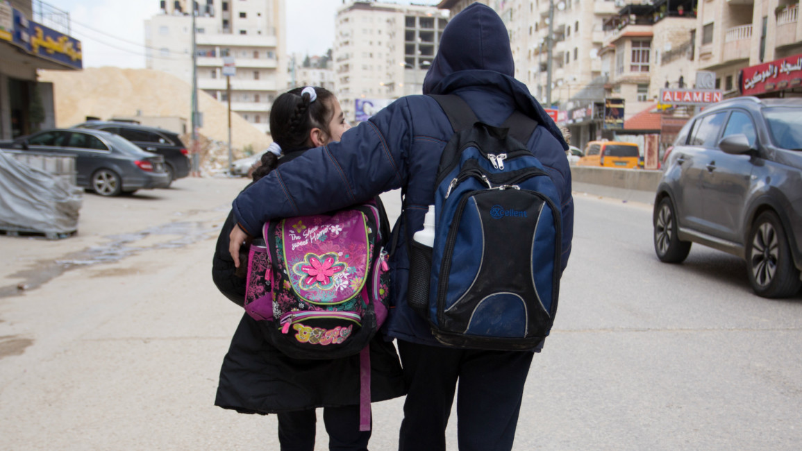 Palestinian schoolchildren -- Getty