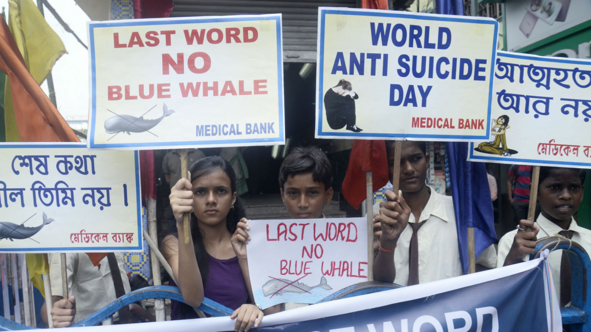 Anti-blue whale protest