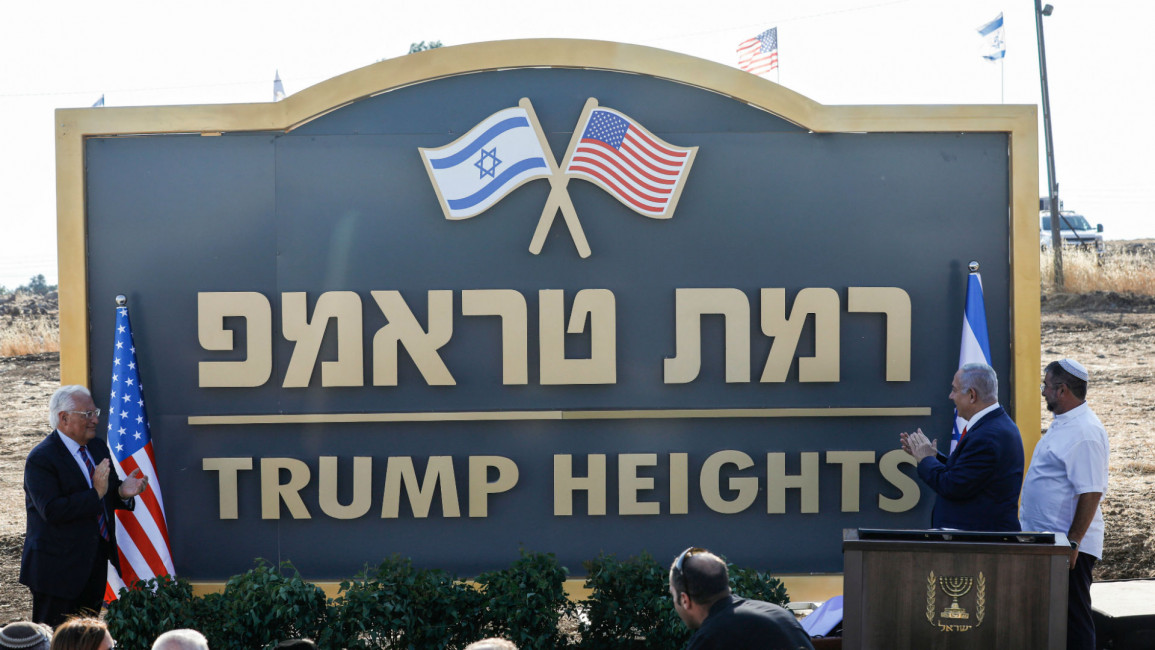 Golan Heights Trump settlement - Getty