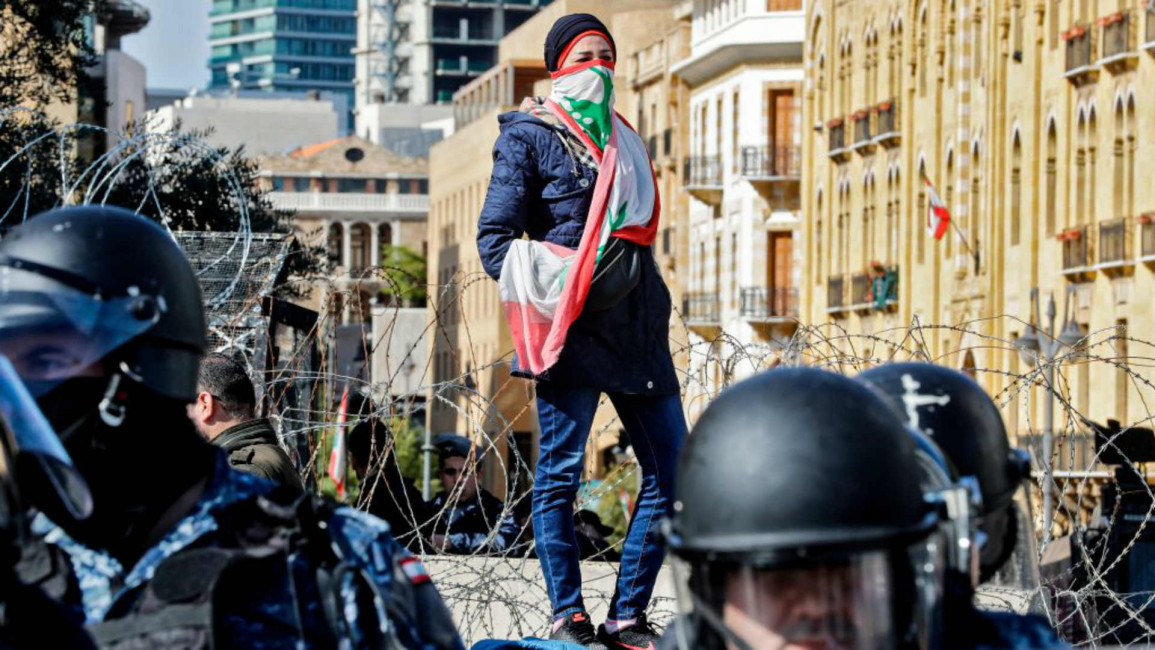 Lebanon  protester - Getty