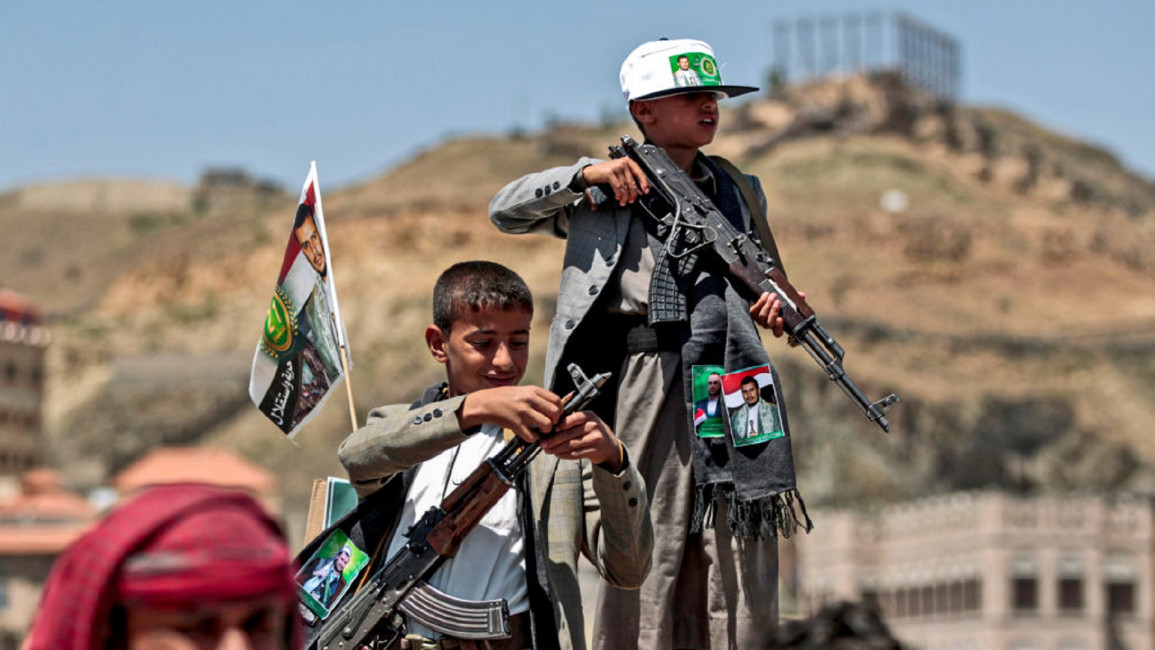 Yemen children fighters