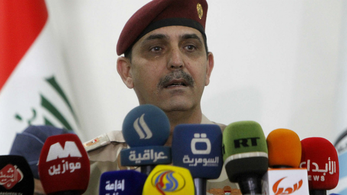 Iraq military spokesman Yahya Rasool